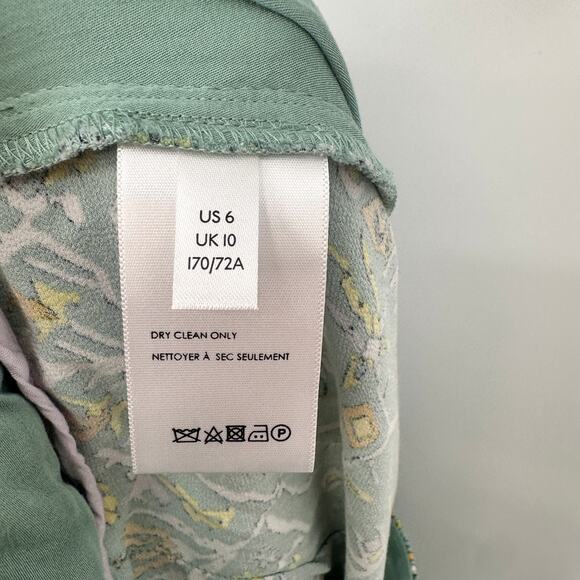 ANTHROPOLOGIE Maeve Printed Tie Waist Wide Leg Pants // 6 - Picture 10 of 11
